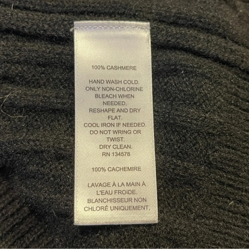 Vineyard Vines Cashmere Cable Knit Sweater‎ size XXS black